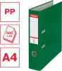 Segregator Esselte, A4, szerokość grzbietu 75mm, do 500 kartek, ekonomiczny, zielony