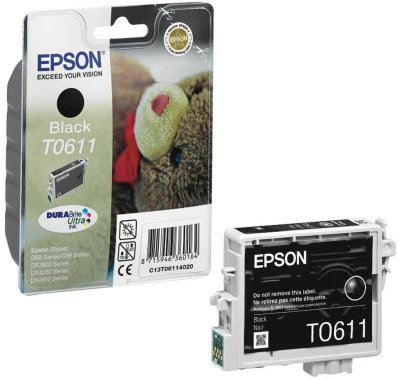 Tusz Epson T0611 (C13T061140), 250 stron, black (czarny)