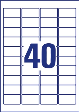 Etykiety adresowe  Avery Zweckform QuickPeel, 45.7x25.4mm, 25 arkuszy, transparentny