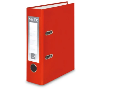 Segregator VauPe FCK, A5, szerokość grzbietu 75mm, do 500 kartek, czerwony