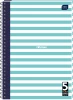 Kołonotatnik z kolorowymi marginesami Interdruk, A4, w kratkę, 100 kartek, mix wzorów