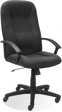 Fotel biurowy - gabinetowy Nowy Styl Mefisto M-43, welur, czarny
