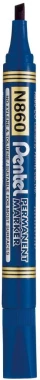 Marker permanentny Pentel N860, ścięta, 4.5mm niebieski