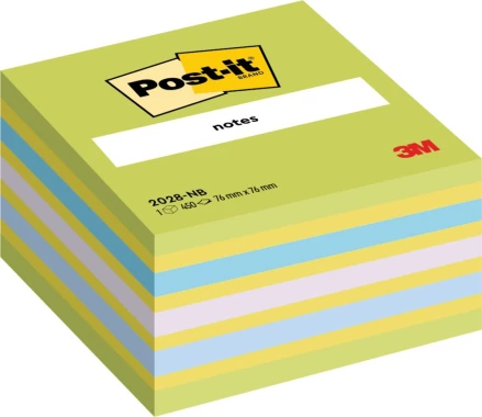 Karteczki samoprzylepne Post-it, 76x76mm, 450 karteczek, niebiesko-zielony