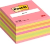 Karteczki samoprzylepne Post-it, 76x76mm, 450 karteczek, żółto-różowy