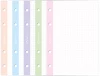 Wkład do segregatora w kolorową kratkę Interdruk, A4, 50 kartek, kolorowy margines