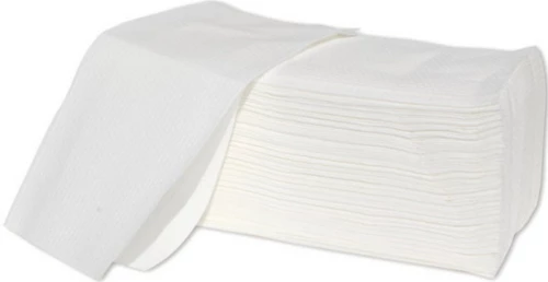 Ręcznik papierowy Papyrus, jednowarstwowy, w składce ZZ, 200 składek, biały