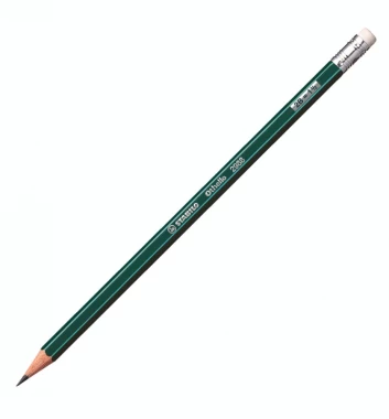 Ołówek Stabilo Othello 2988, 2B, z gumką, zielony