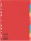 Przekładki kartonowe gładkie  z kolorowymi indeksami Esselte, A4, 10 kart, mix kolorów