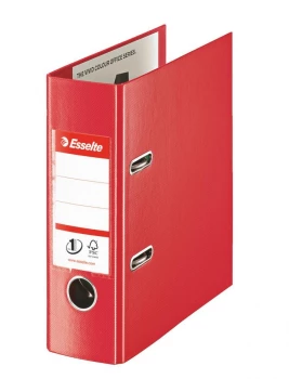 Segregator Esselte No.1 Power, A5, szerokość grzbietu 75mm, do 500 kartek, czerwony