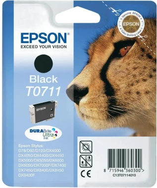 Tusz Epson T0711 (C13T071140), 245 stron, black (czarny)