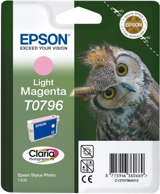 Tusz Epson T0796 (C13T07964010), 975 stron,  light magenta (jasny purpurowy)