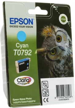 Tusz Epson T0792 (C13T07924010), 470 stron, cyan (błękitny)