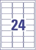 Etykiety zabezpieczające poliestrowe Avery Zweckform Triplebond, 63.5x33.9mm, 20 arkuszy, biały