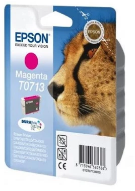 Tusz Epson T0713 (C13T071340), 5.5ml, magenta (purpurowy)