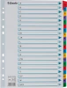 Przekładki kartonowe alfabetyczne z kolorowymi indeksami Esselte Mylar, A4, A-Z 20 kart, mix kolorów