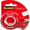 Taśma klejąca Scotch Crystal Clear, z podajnikiem, 19mmx7.5m, przezroczysty