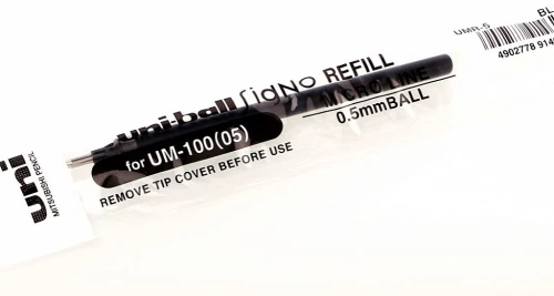 Wkład żelowy UMR-5 do pióra Uni UM-100, 0.5mm, czarny