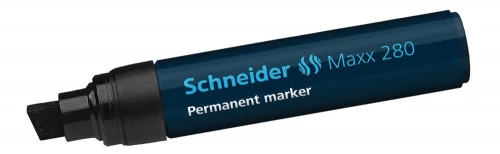 Marker permanentny Schneider Maxx 280, ścięta, 12mm, czarny