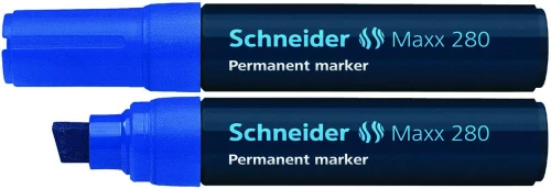 Marker permanentny Schneider Maxx 280, ścięta, niebieski