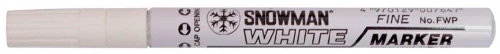 Marker olejowy Snowman, średni, okrągła, biały
