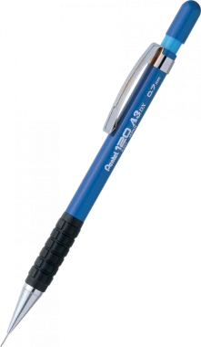 Ołówek automatyczny Pentel A300, 0.7mm, z gumką, niebieski