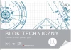Blok techniczny Interdruk, A4, 10 kartek, biały