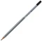 Ołówek z gumką Faber Castell Grip 2001, HB, srebrno-czarny