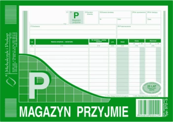 Druk akcydensowy Magazyn przyjmie MiP 372-3, A5, wielokopia, 80k