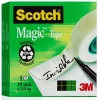 Taśma klejąca Scotch Magic 810, 19mmx33m,1 sztuka, przezroczysty matowy