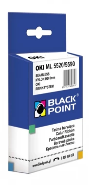 Kaseta Black Point OKI 182/320/391 09002303, 8mm x 1,8m, czarny