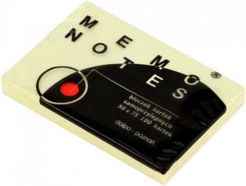 Karteczki samoprzylepne Dalpo Memo Notes, 50x75mm, 100 karteczek, żółty