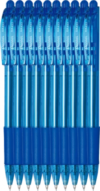 10x długopis automatyczny Pentel, Wow BK417, 0.7mm, niebieski