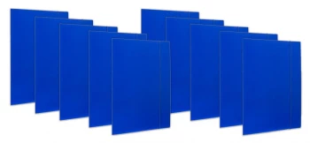 10x teczka kartonowa z gumką Barbara, A4, 3mm, niebieski