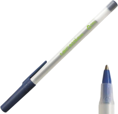 Zestaw 10x długopis Bic, Ecolutions Round Stic, 1mm niebieski
