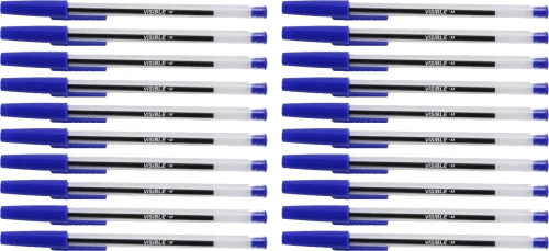 Zestaw 100x długopis Niceday, Stick Visible, 1mm niebieski
