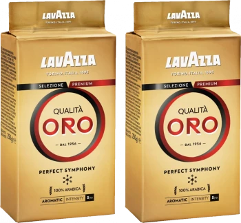 Zestaw 2x kawa mielona Lavazza Qualita Oro, 250g