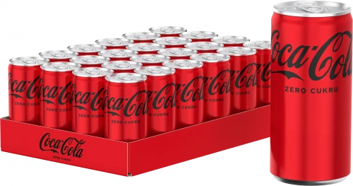 24x Napój gazowany Coca-Cola Zero, puszka Sleek, 0.33l
