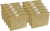 10x teczka zawieszana kartonowa do akt osobowych Esselte, A4, 348x268mm, 230 g/m2, brązowy