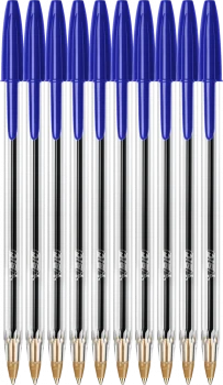 Zestaw 10x długopis Bic, Cristal, 1mm niebieski