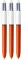Zestaw 3x długopis automatyczny Bic, 4 Colours, 4 wkłady, 0.8mm, mix kolorów