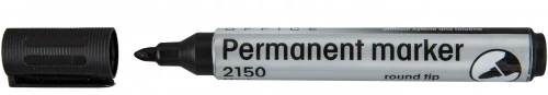 12x Marker permanentny D.Rect 2150, okrągła, 1-3mm, czarny