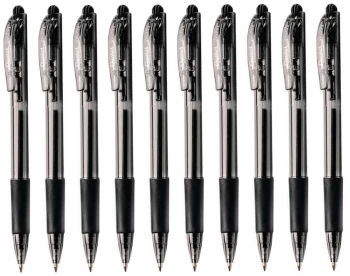 10x Długopis automatyczny Pentel, Wow BK417, 0.7mm, czarny