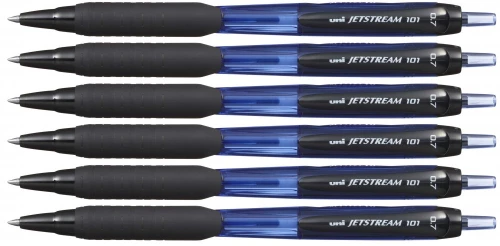 Zestaw 6x długopis automatyczny  Uni SXN-101 Jetstream, 0.7mm, niebieski