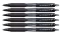 6x długopis automatyczny  Uni, SXN-101 Jeststream, 0.7mm, czarny