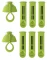 Zestaw 2x Filtr do butelki filtrującej Dafi, 3 sztuki + 1 zakrętka, zielony
