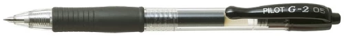 4x Długopis żelowy automatyczny Pilot, G2, 0.5mm, czarny