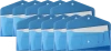 Zestaw 10x Teczka kopertowa Biurfol Satyna, DL, na zatrzask, przezroczysty niebieski