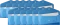 Zestaw 12x Teczka kopertowa Biurfol Satyna, DL, na zatrzask, przezroczysty niebieski