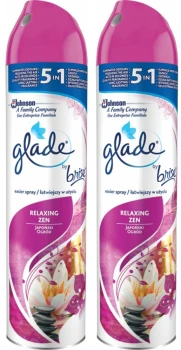 2x Odświeżacz powietrza Glade by Brise, spray, Japoński Ogród, 300ml